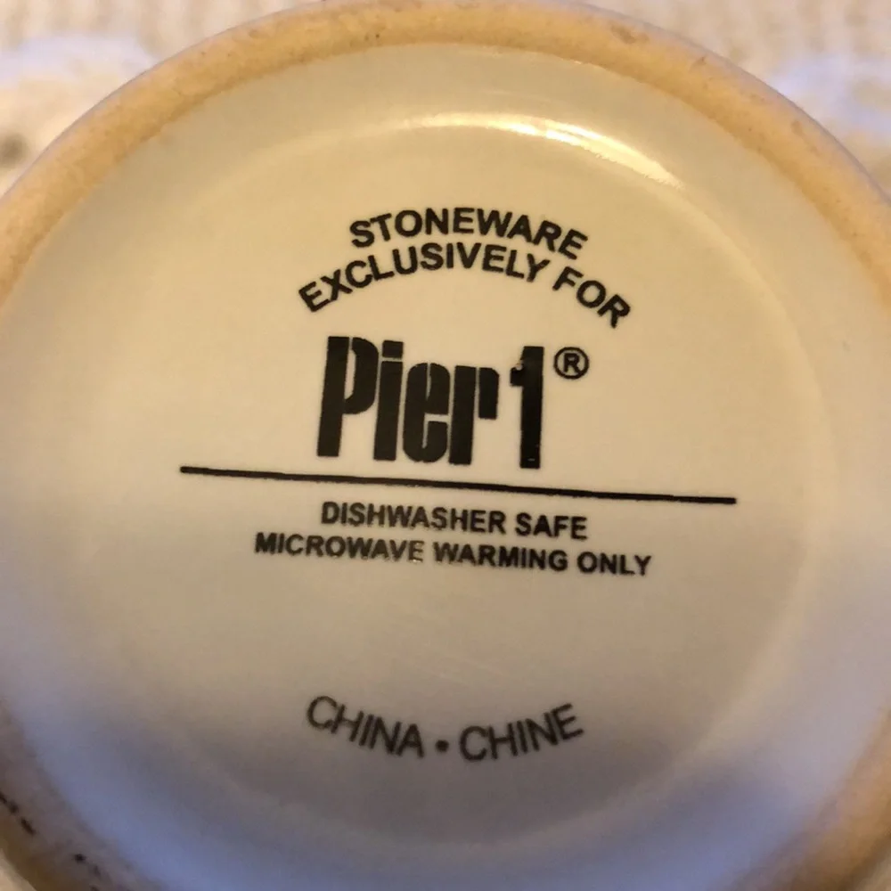 Pier 1 Stoneware “tea” Mug